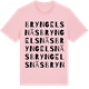 Pink Cotton t-shirt med Bryngelsnäs ordlek t-shirt