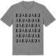 Mid Heather Gray t-shirt med Bua ordlek t-shirt