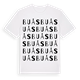 White t-shirt med Buås ordlek t-shirt