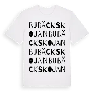 Bubäckskojan ordlek t-shirt – ekologisk bomull t-shirt från Pinshirt
