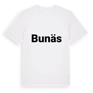 Bunäs fetstil t-shirt – ekologisk bomull t-shirt från PinShirt