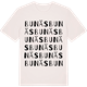 Vintage White t-shirt med Bunäs ordlek t-shirt