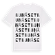 White t-shirt med Bunäset ordlek t-shirt
