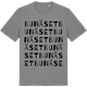 Mid Heather Gray t-shirt med Bunäset ordlek t-shirt