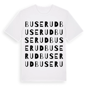 Buserud ordlek t-shirt – ekologisk bomull t-shirt från PinShirt