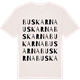 Vintage White t-shirt med Buskarna ordlek t-shirt
