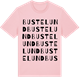 Pink Cotton t-shirt med Bustelund ordlek t-shirt