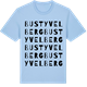 Blue Soul t-shirt med Bustyvelberg ordlek t-shirt