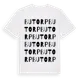 White t-shirt med Butorp ordlek t-shirt