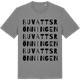 Mid Heather Gray t-shirt med Buvattsrönningen ordlek t-shirt