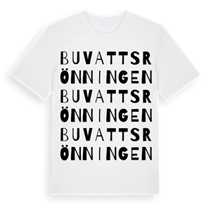 Buvattsrönningen ordlek t-shirt – ekologisk bomull t-shirt från PinShirt