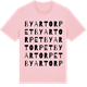 Pink Cotton t-shirt med Byartorpet ordlek t-shirt