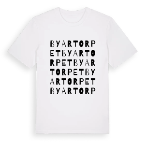 Byartorpet ordlek t-shirt – ekologisk bomull t-shirt från PinShirt