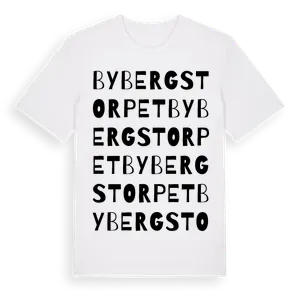 Bybergstorpet ordlek t-shirt – ekologisk bomull t-shirt från Pinshirt