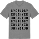 Mid Heather Gray t-shirt med Byerud ordlek t-shirt