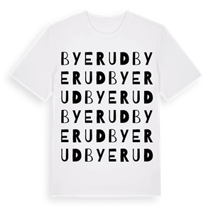 Byerud ordlek t-shirt – ekologisk bomull t-shirt från PinShirt