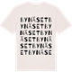Vintage White t-shirt med Bynäset ordlek t-shirt
