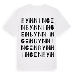 Bynningen ordlek t-shirt – ekologisk bomull t-shirt från PinShirt