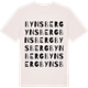Vintage White t-shirt med Bynsberg ordlek t-shirt