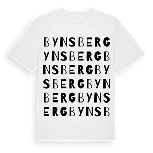 Bynsberg ordlek t-shirt – ekologisk bomull t-shirt från Pinshirt