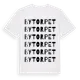 White t-shirt med Bytorpet ordlek t-shirt