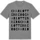 Mid Heather Gray t-shirt med Charlottenberg ordlek t-shirt