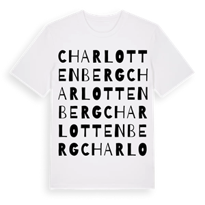 Charlottenberg ordlek t-shirt – ekologisk bomull t-shirt från PinShirt