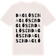 Vintage White t-shirt med Daglösen ordlek t-shirt