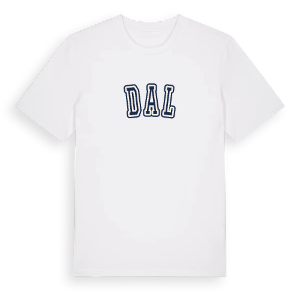 Dal college t-shirt – ekologisk bomull t-shirt från PinShirt