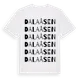 White t-shirt med Dalaåsen ordlek t-shirt
