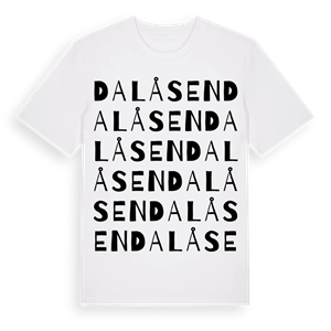 Dalåsen ordlek t-shirt – ekologisk bomull t-shirt från PinShirt