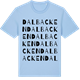 Blue Soul t-shirt med Dalbacken ordlek t-shirt