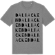 Mid Heather Gray t-shirt med Dalbacken ordlek t-shirt