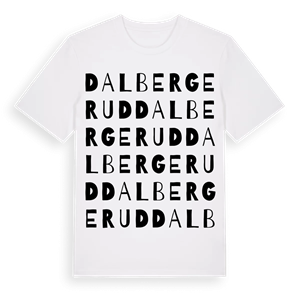 Dalbergerud ordlek t-shirt – ekologisk bomull t-shirt från PinShirt