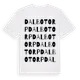 White t-shirt med Dalbotorp ordlek t-shirt