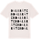 Vintage White t-shirt med Dalbråten ordlek t-shirt