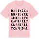 Pink Cotton t-shirt med Dallyckan ordlek t-shirt