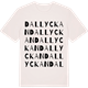Vintage White t-shirt med Dallyckan ordlek t-shirt