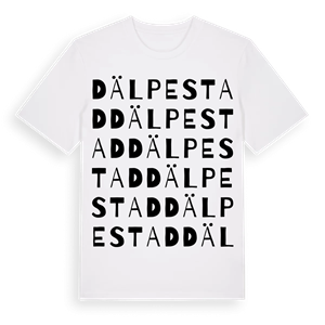 Dälpestad ordlek t-shirt – ekologisk bomull t-shirt från Pinshirt