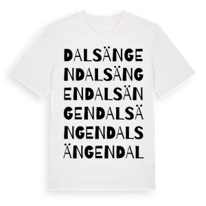 Dalsängen ordlek t-shirt – ekologisk bomull t-shirt från Pinshirt
