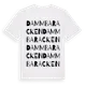 White t-shirt med Dammbaracken ordlek t-shirt