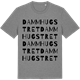 Mid Heather Gray t-shirt med Dammhugstret ordlek t-shirt