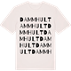 Vintage White t-shirt med Dammhult ordlek t-shirt