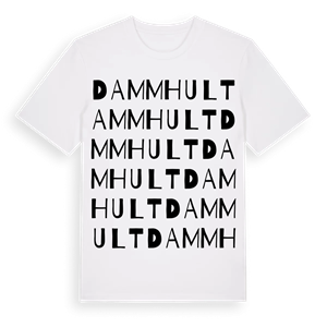 Dammhult ordlek t-shirt – ekologisk bomull t-shirt från PinShirt