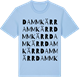 Blue Soul t-shirt med Dammkärr ordlek t-shirt
