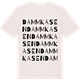 Vintage White t-shirt med Dammkasen ordlek t-shirt