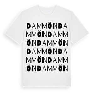 Dammön ordlek t-shirt – ekologisk bomull t-shirt från PinShirt