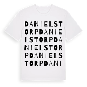 Danielstorp ordlek t-shirt – ekologisk bomull t-shirt från PinShirt