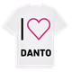 Jag älskar Danto t-shirt stort tryck