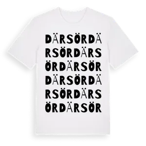 Där Sör ordlek t-shirt – ekologisk bomull t-shirt från Pinshirt
